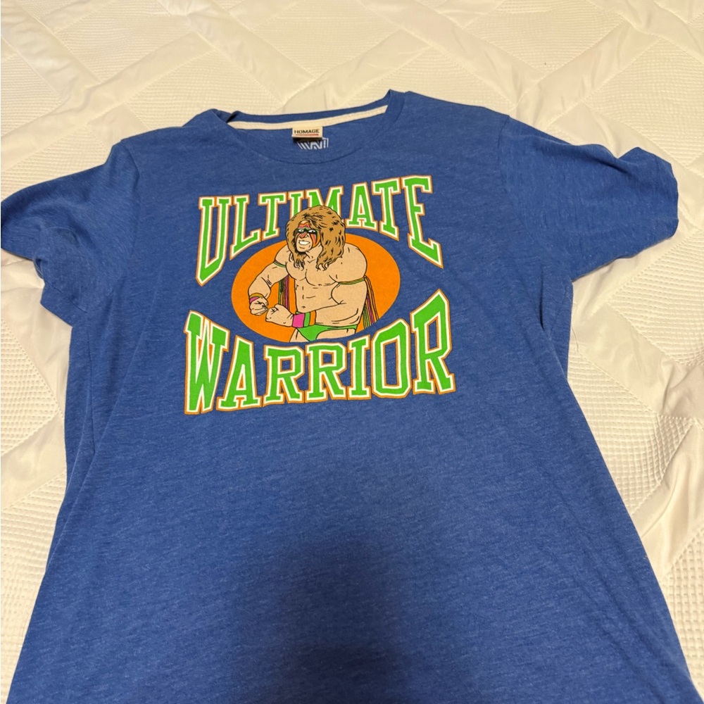 Homage WWE Blue Ultimate Warrior Graphic T-Shirt